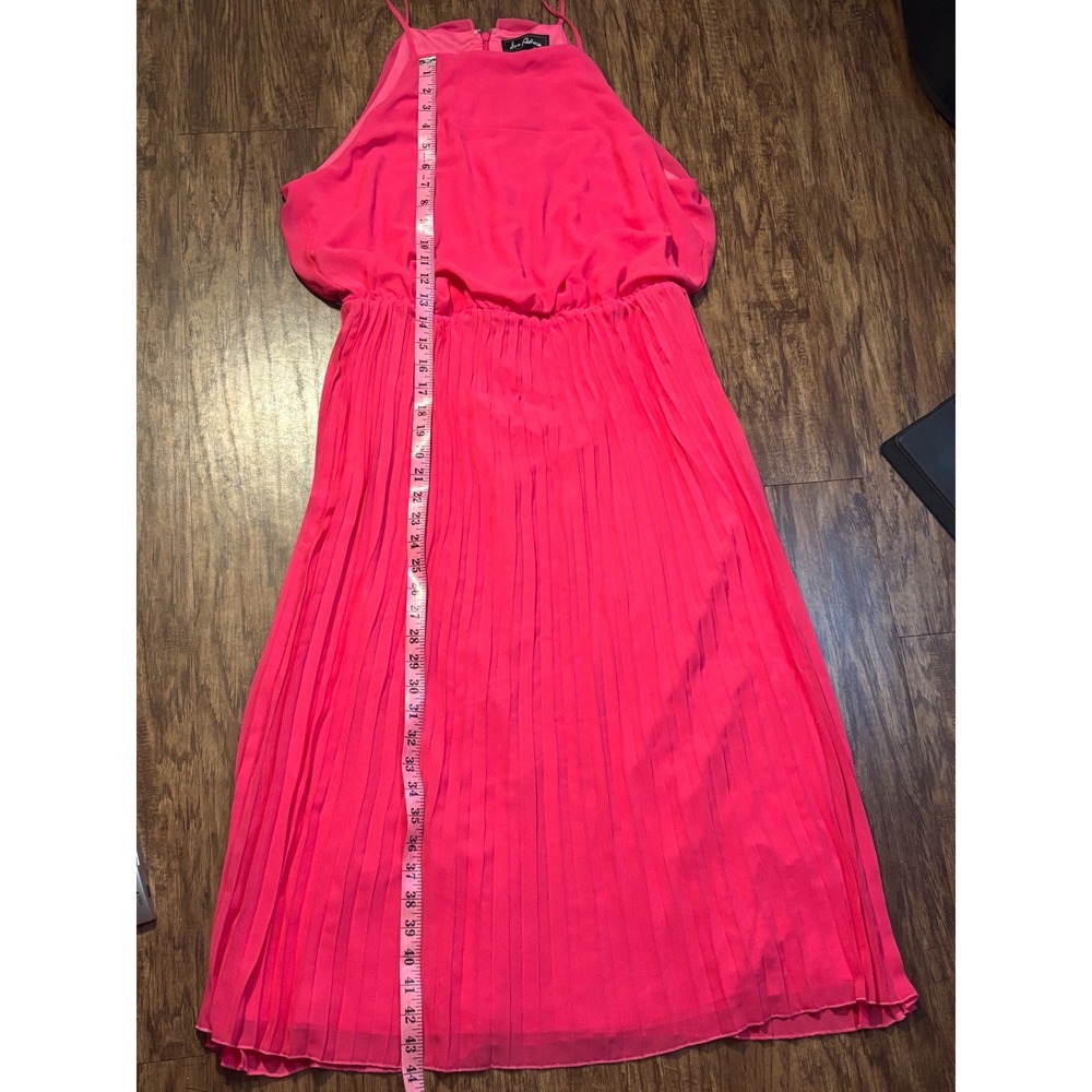 NWT‎ Sam Edelman Pink Smock Pleated Dress Pretty Pink Cocktail Party Bold Girly - Picture 2 of 7